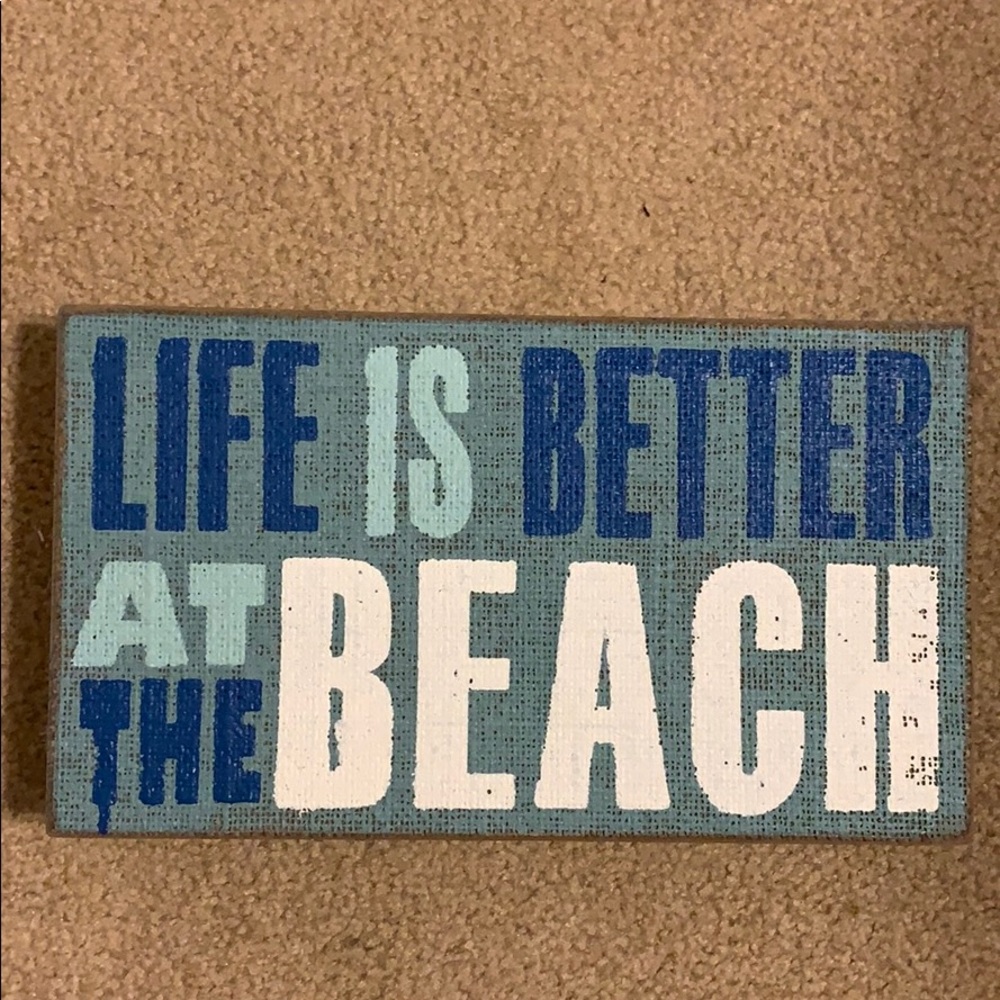 Beach sign